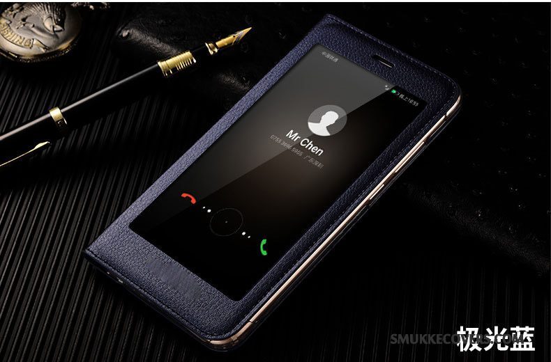 Etui Huawei Mate 10 Lite Læder Tynd Anti-fald, Cover Huawei Mate 10 Lite Tasker Lyserød Telefon