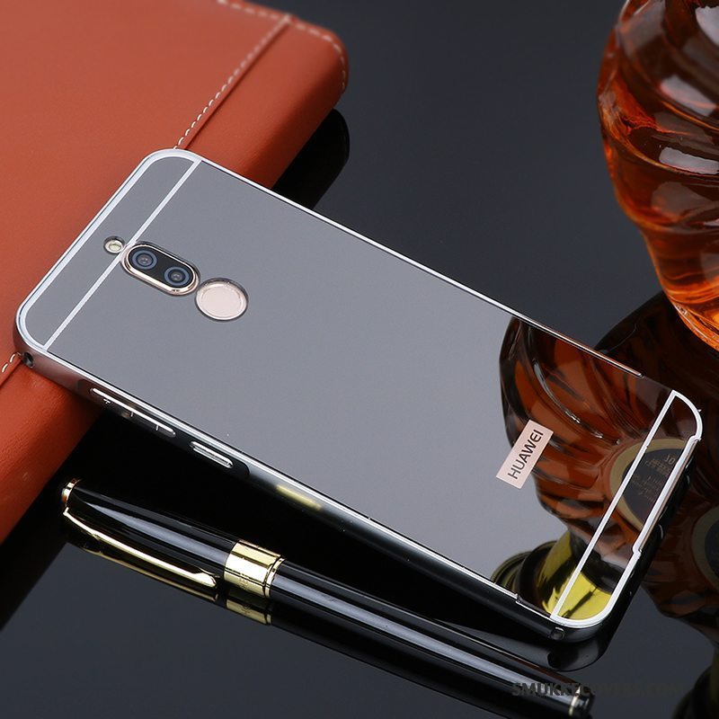 Etui Huawei Mate 10 Lite Metal Sort Ramme, Cover Huawei Mate 10 Lite Beskyttelse Telefon