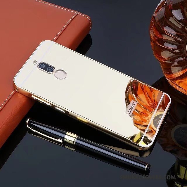 Etui Huawei Mate 10 Lite Metal Sort Ramme, Cover Huawei Mate 10 Lite Beskyttelse Telefonbagdæksel