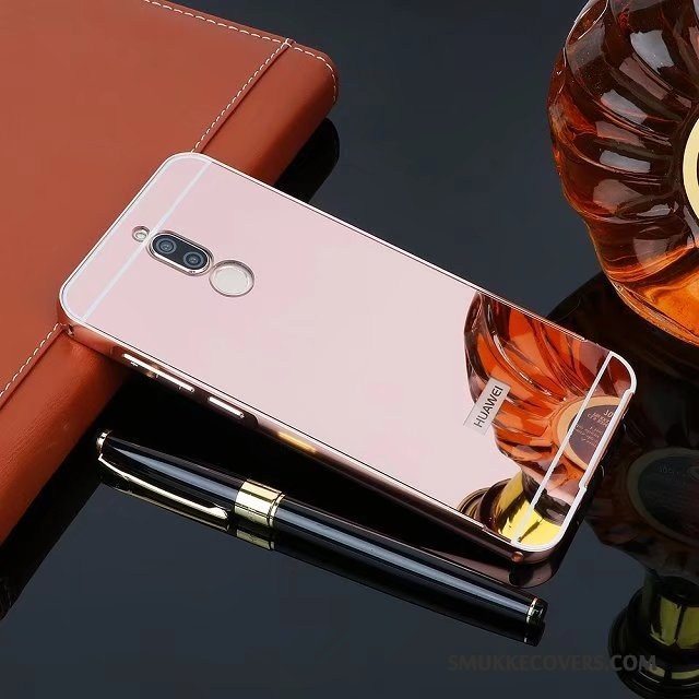 Etui Huawei Mate 10 Lite Metal Sort Ramme, Cover Huawei Mate 10 Lite Beskyttelse Telefonbagdæksel