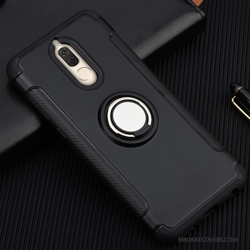 Etui Huawei Mate 10 Lite Silikone Magnetisk Anti-fald, Cover Huawei Mate 10 Lite Tasker Telefonblå