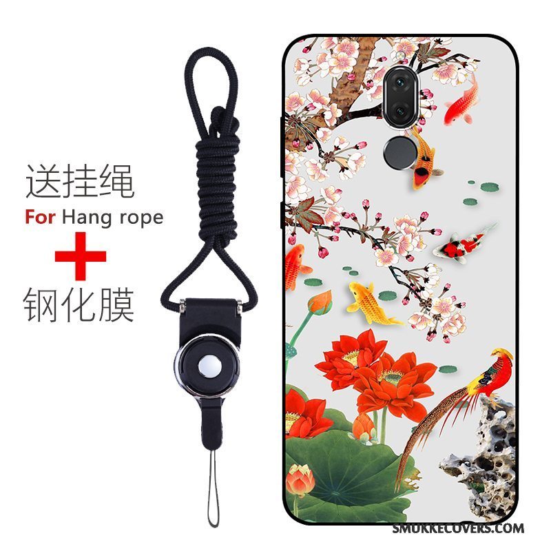 Etui Huawei Mate 10 Lite Silikone Mønster Telefon, Cover Huawei Mate 10 Lite Blød Anti-fald Nubuck