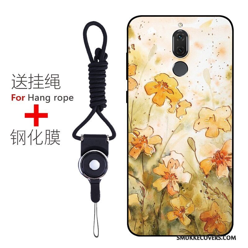 Etui Huawei Mate 10 Lite Silikone Mønster Telefon, Cover Huawei Mate 10 Lite Blød Anti-fald Nubuck