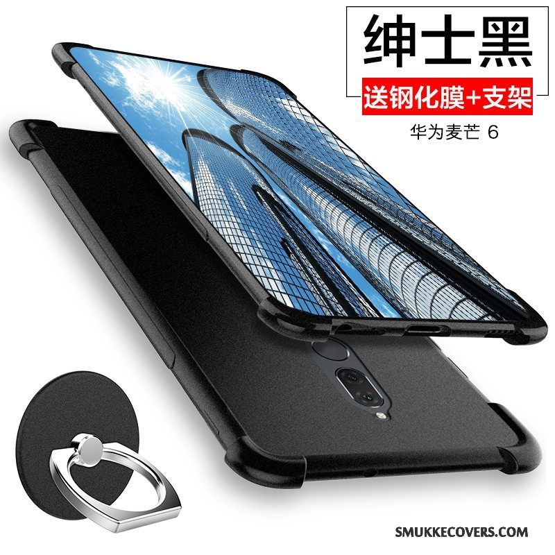 Etui Huawei Mate 10 Lite Silikone Sølv Nubuck, Cover Huawei Mate 10 Lite Tasker Telefongasbag