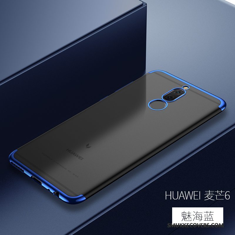 Etui Huawei Mate 10 Lite Silikone Telefonanti-fald, Cover Huawei Mate 10 Lite Tasker Blå