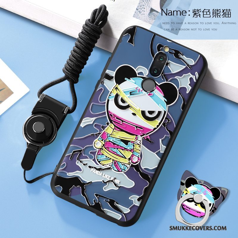 Etui Huawei Mate 10 Lite Silikone Telefonblå, Cover Huawei Mate 10 Lite Cartoon