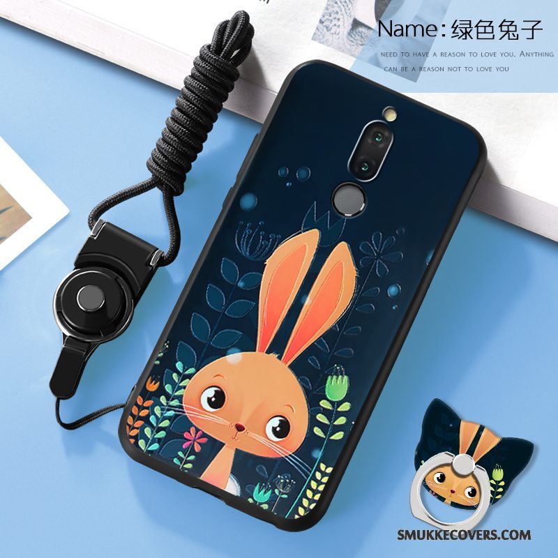 Etui Huawei Mate 10 Lite Silikone Telefonblå, Cover Huawei Mate 10 Lite Cartoon