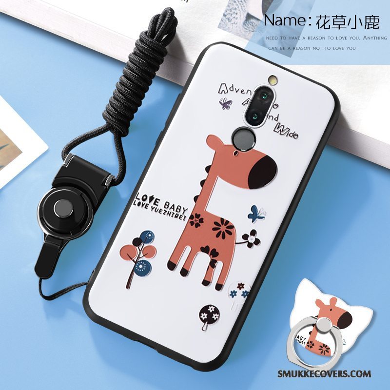 Etui Huawei Mate 10 Lite Silikone Telefonblå, Cover Huawei Mate 10 Lite Cartoon