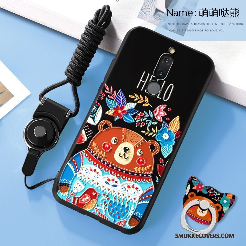 Etui Huawei Mate 10 Lite Silikone Telefonblå, Cover Huawei Mate 10 Lite Cartoon