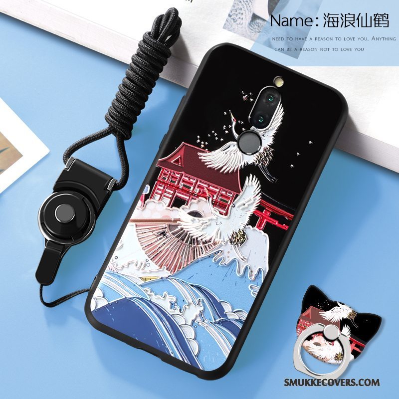 Etui Huawei Mate 10 Lite Silikone Telefonblå, Cover Huawei Mate 10 Lite Cartoon