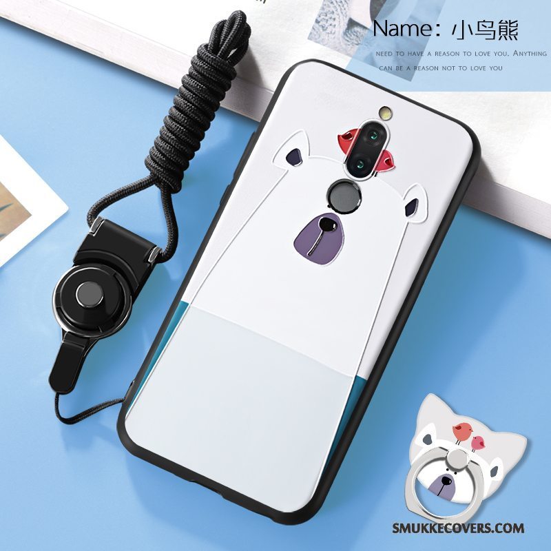 Etui Huawei Mate 10 Lite Silikone Telefonblå, Cover Huawei Mate 10 Lite Cartoon