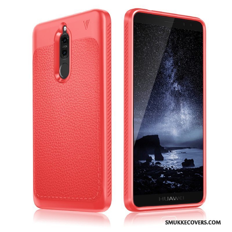 Etui Huawei Mate 10 Lite Silikone Telefonsort, Cover Huawei Mate 10 Lite Beskyttelse Anti-fald