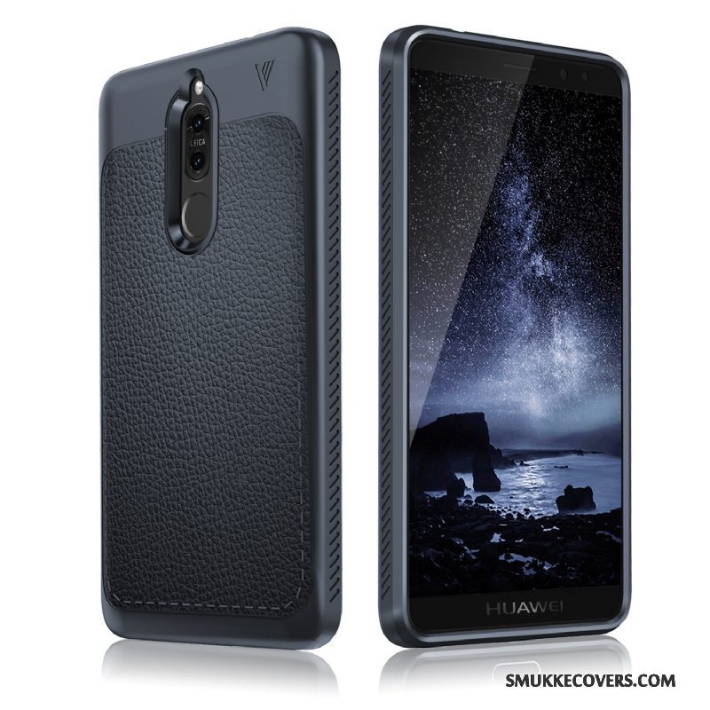 Etui Huawei Mate 10 Lite Silikone Telefonsort, Cover Huawei Mate 10 Lite Beskyttelse Anti-fald