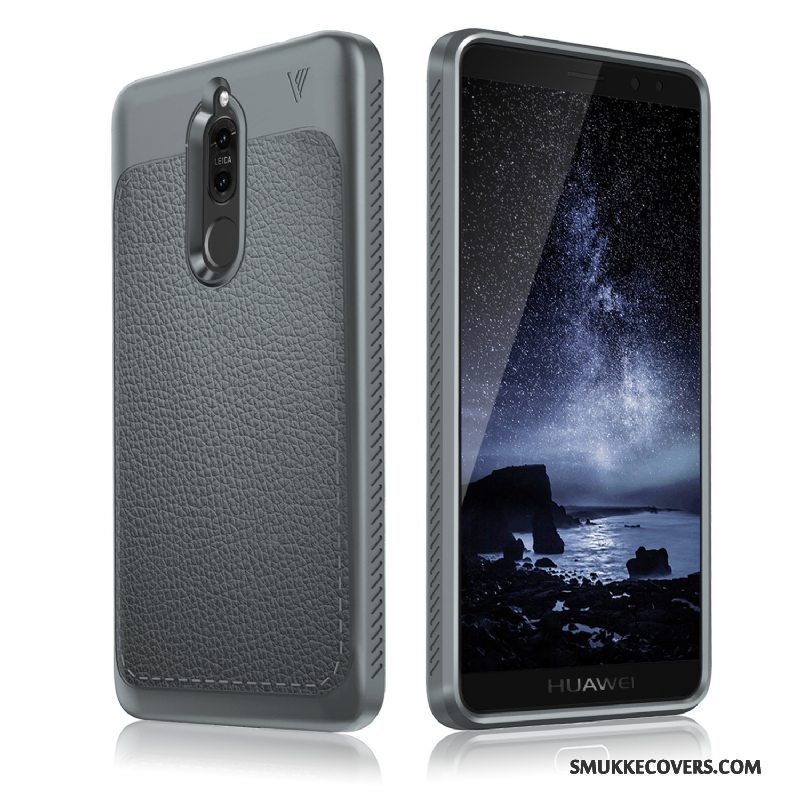 Etui Huawei Mate 10 Lite Silikone Telefonsort, Cover Huawei Mate 10 Lite Beskyttelse Anti-fald