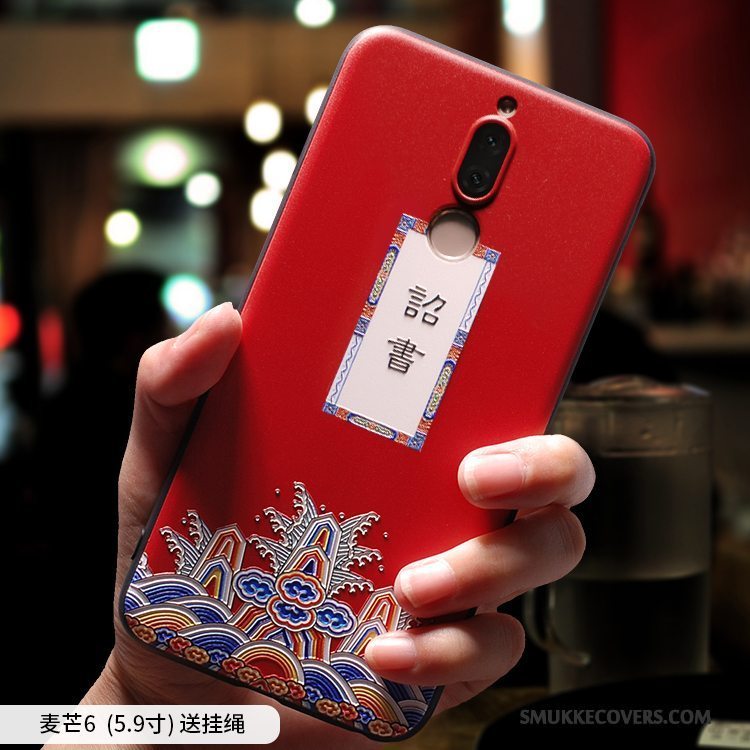 Etui Huawei Mate 10 Lite Silikone Telefonsort, Cover Huawei Mate 10 Lite Kreativ Af Personlighed Anti-fald