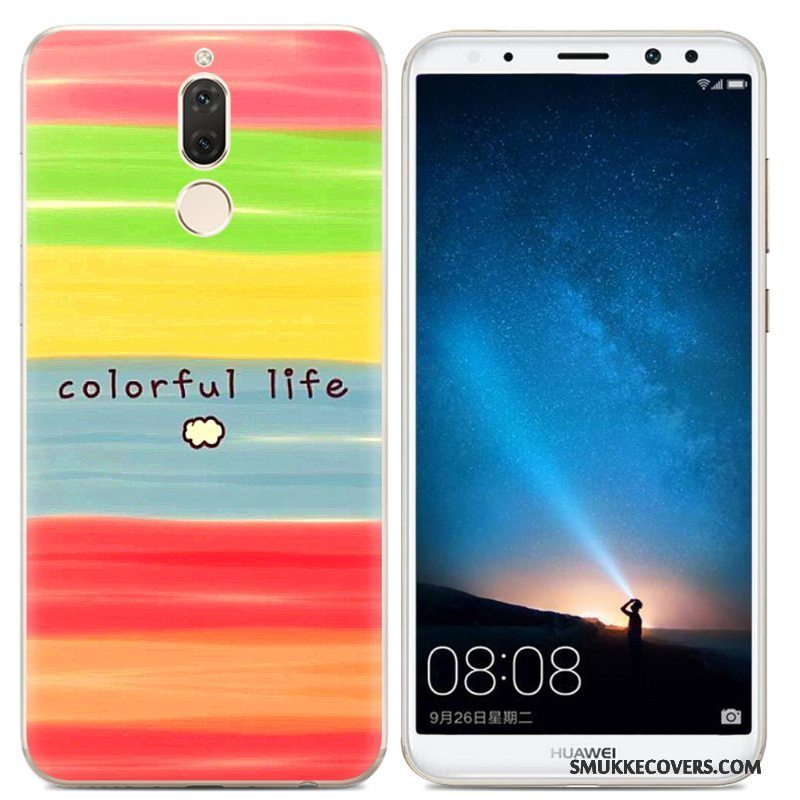 Etui Huawei Mate 10 Lite Silikone Telefontrend, Cover Huawei Mate 10 Lite Farve Gennemsigtig