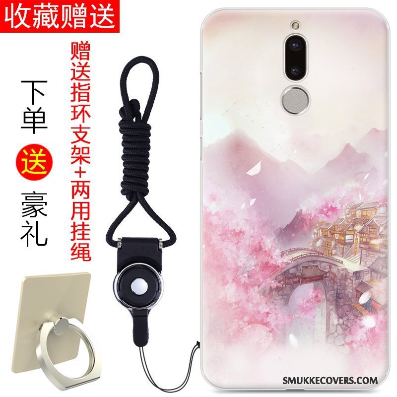 Etui Huawei Mate 10 Lite Silikone Trend Anti-fald, Cover Huawei Mate 10 Lite Tasker Lyseblå Af Personlighed