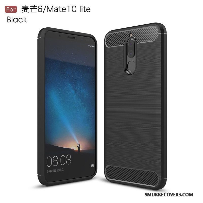 Etui Huawei Mate 10 Lite Tasker Anti-fald Grå, Cover Huawei Mate 10 Lite Blød Telefon