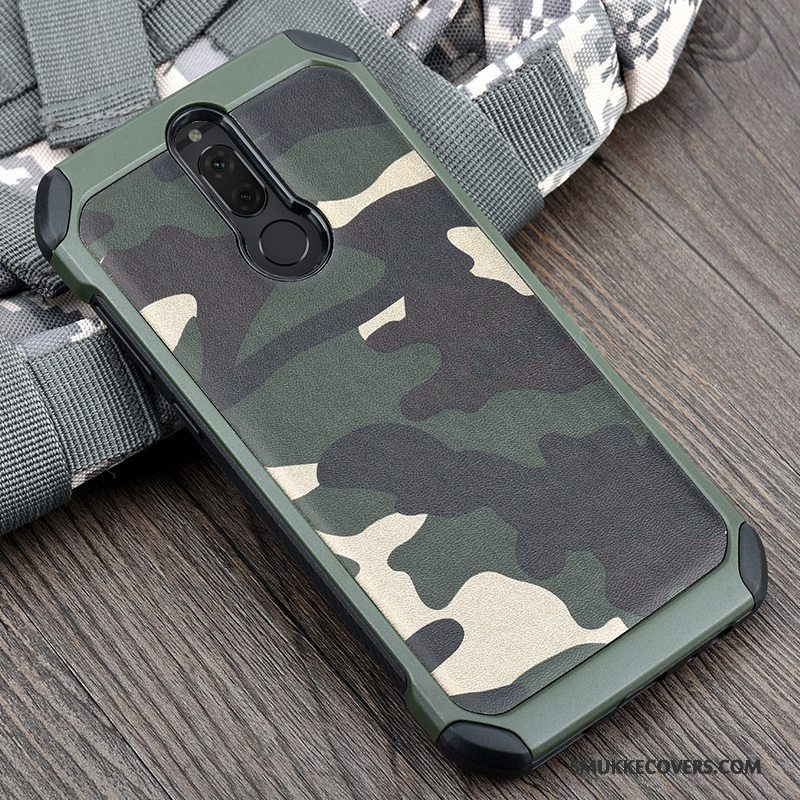 Etui Huawei Mate 10 Lite Tasker Blå Telefon, Cover Huawei Mate 10 Lite Blød Anti-fald Camouflage