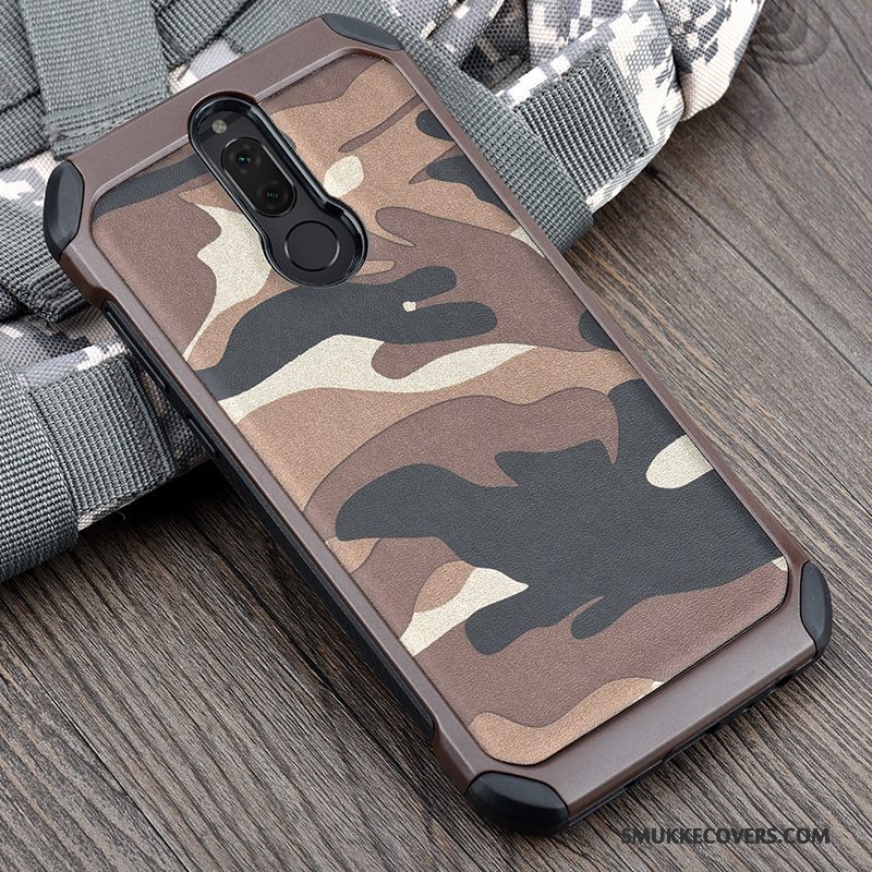 Etui Huawei Mate 10 Lite Tasker Blå Telefon, Cover Huawei Mate 10 Lite Blød Anti-fald Camouflage