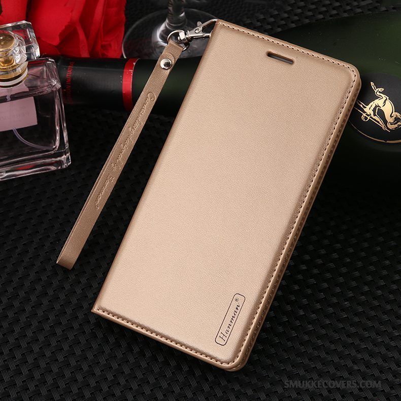 Etui Huawei Mate 10 Lite Tasker Hængende Ornamenter Telefon, Cover Huawei Mate 10 Lite Læder Sort Anti-fald