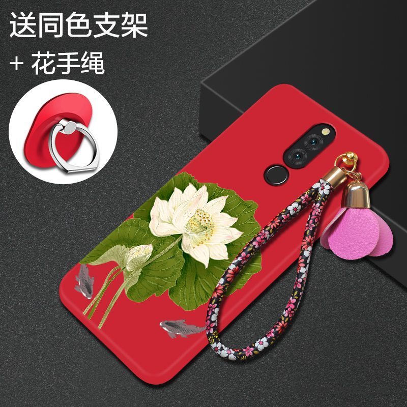 Etui Huawei Mate 10 Lite Tasker Rød Telefon, Cover Huawei Mate 10 Lite Kreativ Anti-fald