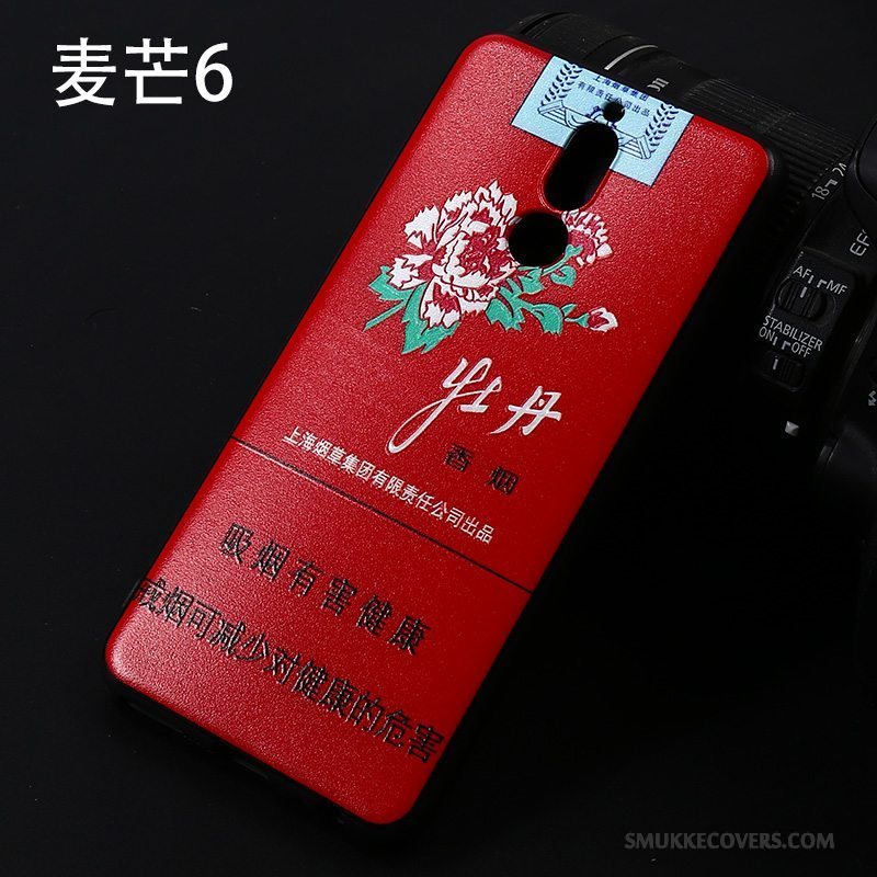 Etui Huawei Mate 10 Lite Tasker Telefonaf Personlighed, Cover Huawei Mate 10 Lite Blød Rød