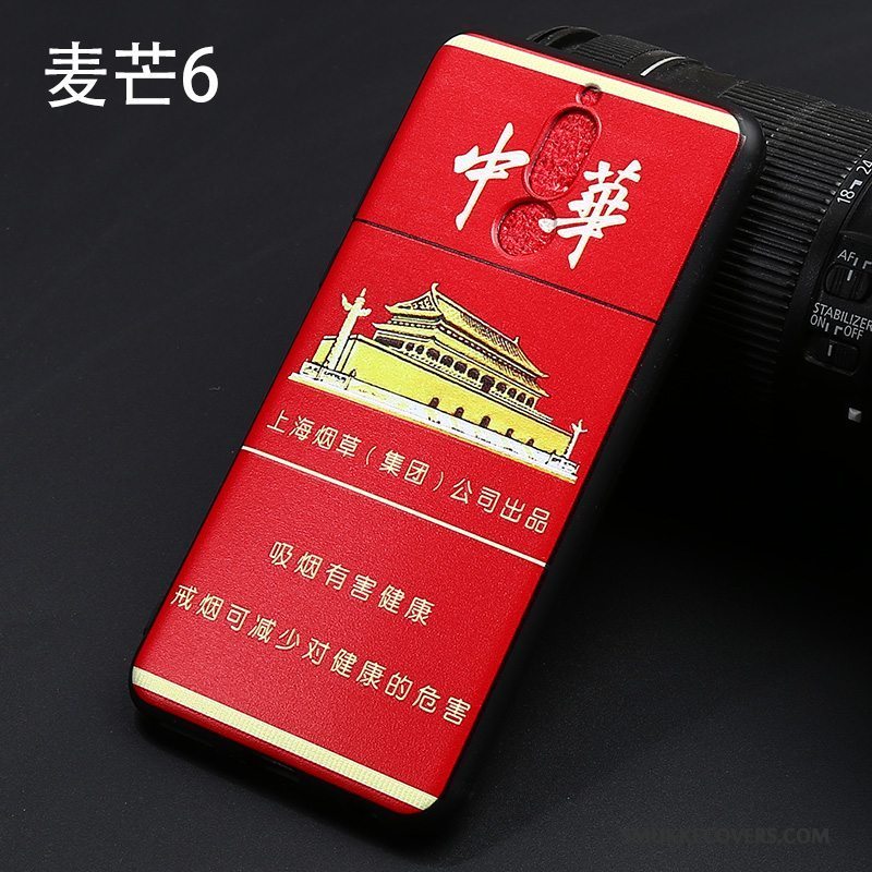 Etui Huawei Mate 10 Lite Tasker Telefonaf Personlighed, Cover Huawei Mate 10 Lite Blød Rød
