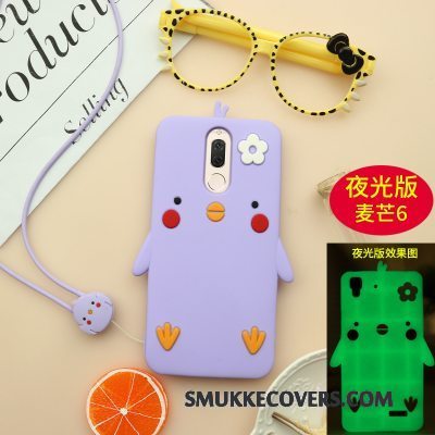 Etui Huawei Mate 10 Lite Tasker Telefonanti-fald, Cover Huawei Mate 10 Lite Beskyttelse Gul Smuk