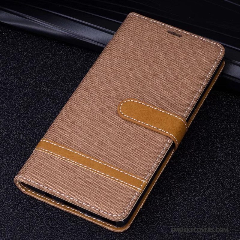 Etui Huawei Mate 10 Læder Denim Lilla, Cover Huawei Mate 10 Folio Telefon