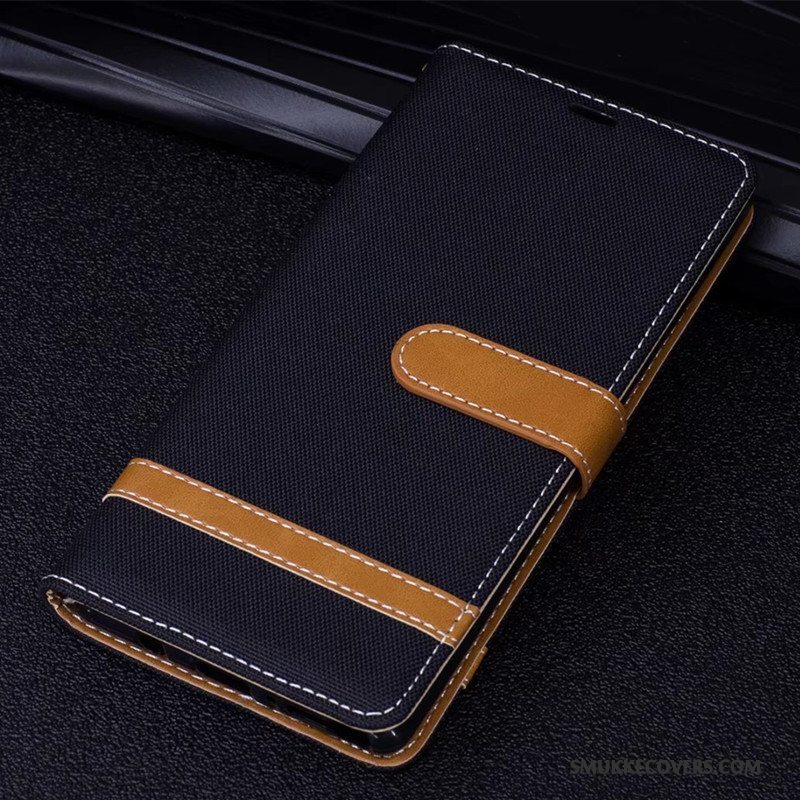 Etui Huawei Mate 10 Læder Denim Lilla, Cover Huawei Mate 10 Folio Telefon