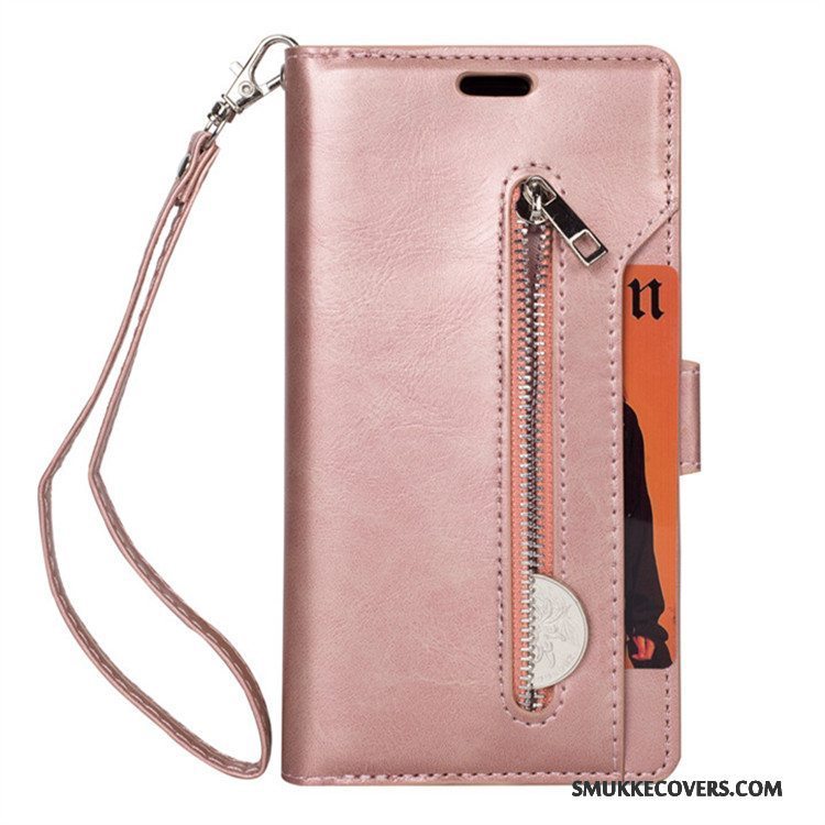 Etui Huawei Mate 10 Læder Kort Telefon, Cover Huawei Mate 10 Folio Lilla Hængende Ornamenter