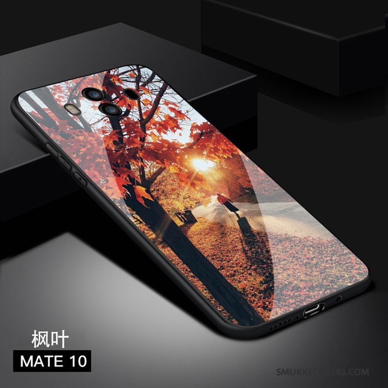 Etui Huawei Mate 10 Malet Cyan Anti-fald, Cover Huawei Mate 10 Beskyttelse Telefonglas