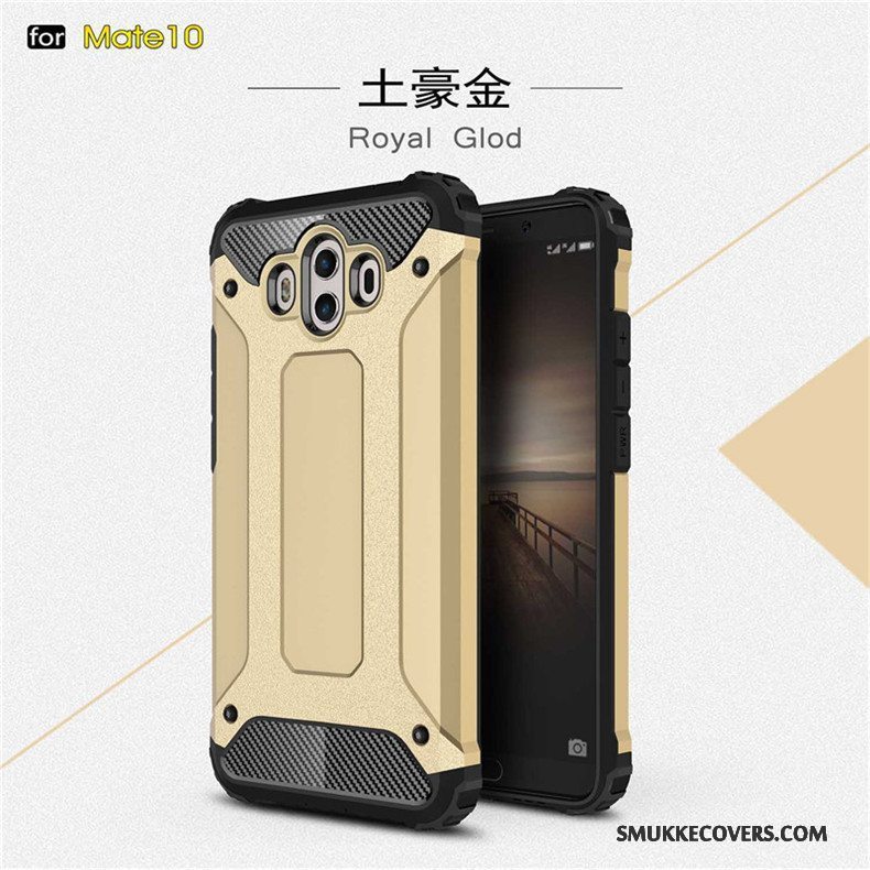 Etui Huawei Mate 10 Metal Glans Anti-fald, Cover Huawei Mate 10 Silikone Telefontre Forsvar