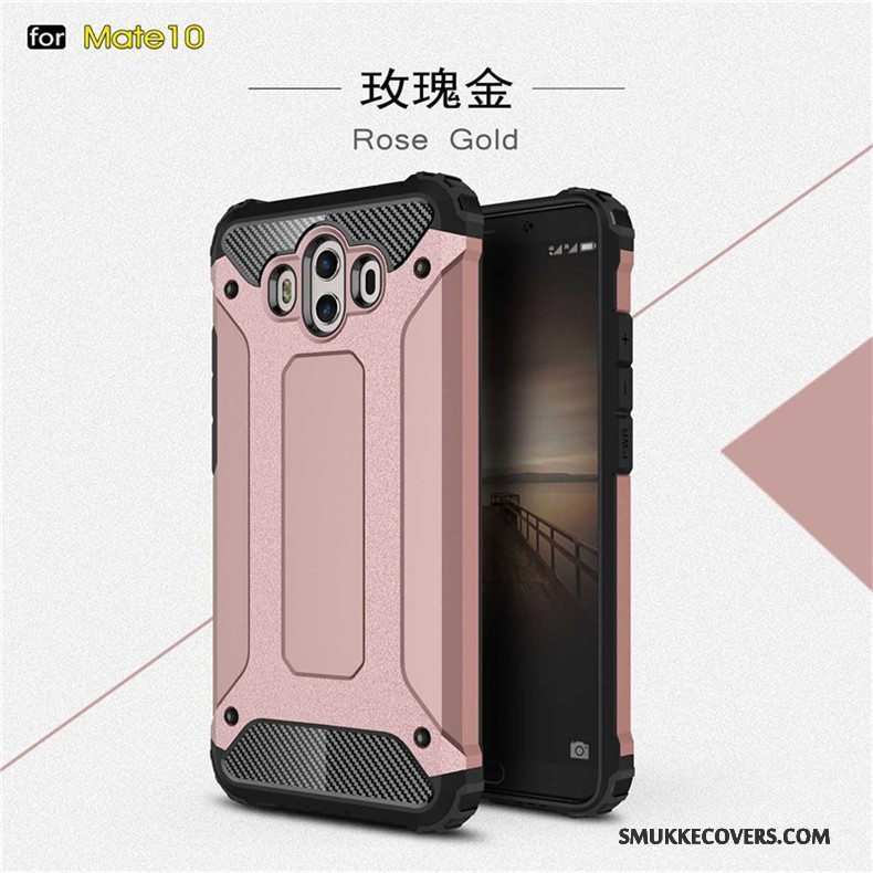 Etui Huawei Mate 10 Metal Glans Anti-fald, Cover Huawei Mate 10 Silikone Telefontre Forsvar