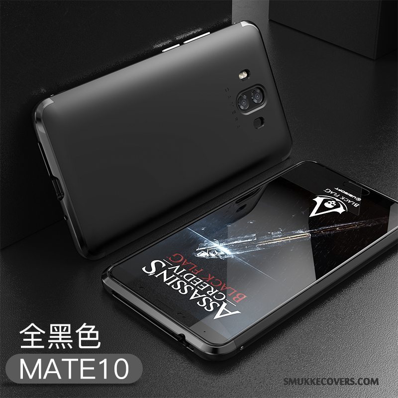 Etui Huawei Mate 10 Metal Hård Af Personlighed, Cover Huawei Mate 10 Tasker Grøn Anti-fald