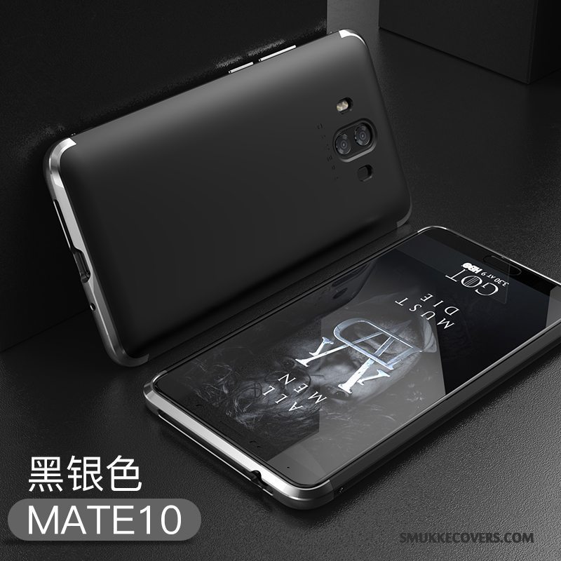 Etui Huawei Mate 10 Metal Hård Af Personlighed, Cover Huawei Mate 10 Tasker Grøn Anti-fald