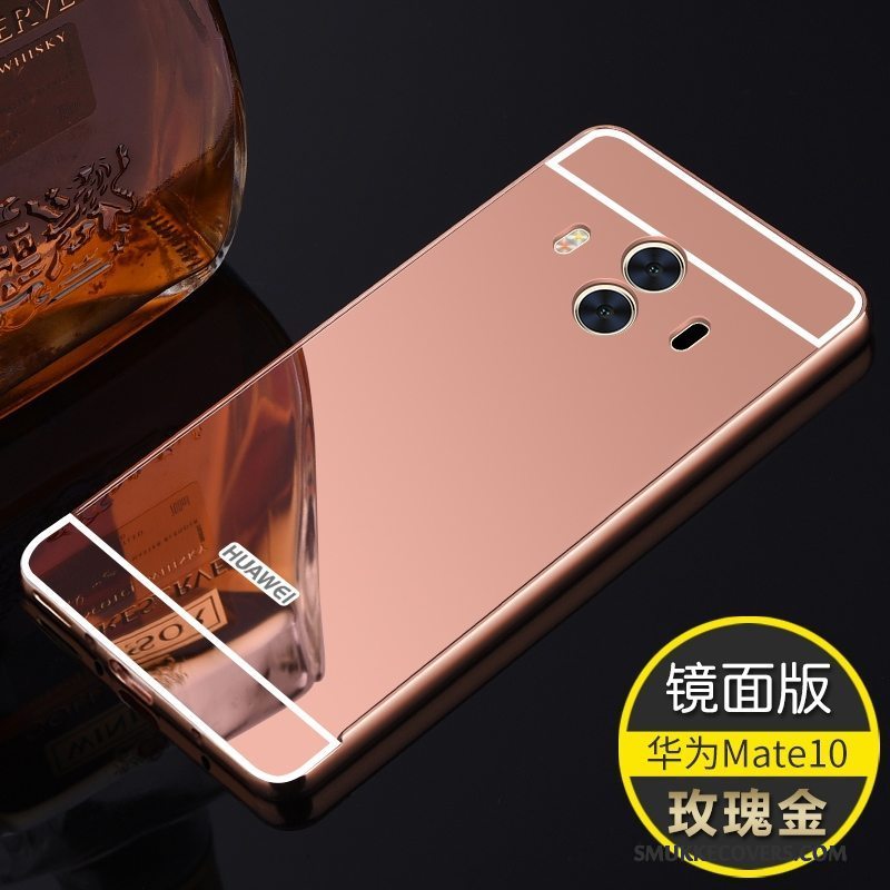 Etui Huawei Mate 10 Metal Telefonlyserød, Cover Huawei Mate 10 Beskyttelse