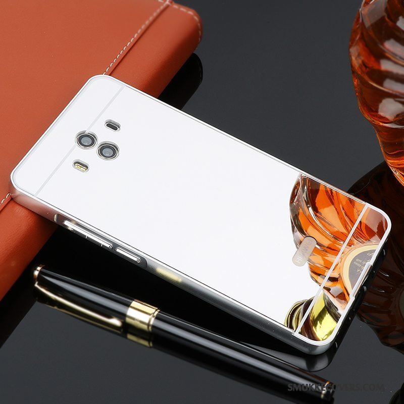 Etui Huawei Mate 10 Metal Telefonramme, Cover Huawei Mate 10 Beskyttelse Lyserød Anti-fald