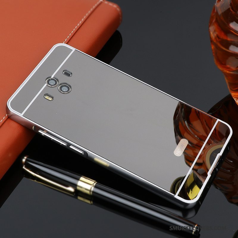 Etui Huawei Mate 10 Metal Telefonramme, Cover Huawei Mate 10 Beskyttelse Lyserød Anti-fald