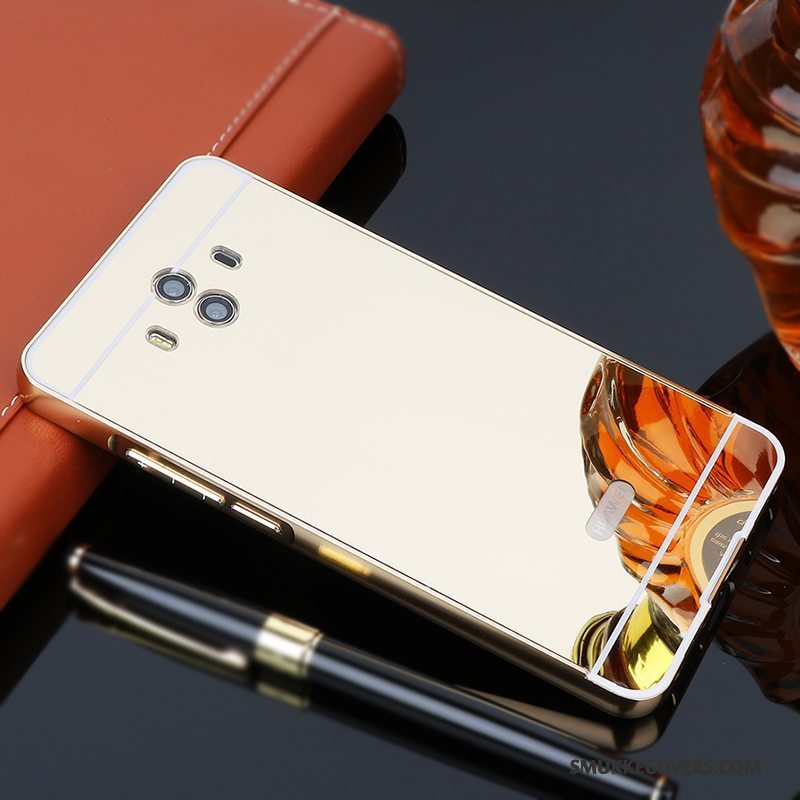 Etui Huawei Mate 10 Metal Telefonramme, Cover Huawei Mate 10 Beskyttelse Lyserød Anti-fald