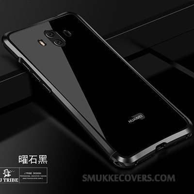 Etui Huawei Mate 10 Metal Trend Rød, Cover Huawei Mate 10 Beskyttelse Tre Forsvar Telefon