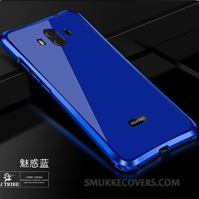 Etui Huawei Mate 10 Metal Trend Rød, Cover Huawei Mate 10 Beskyttelse Tre Forsvar Telefon