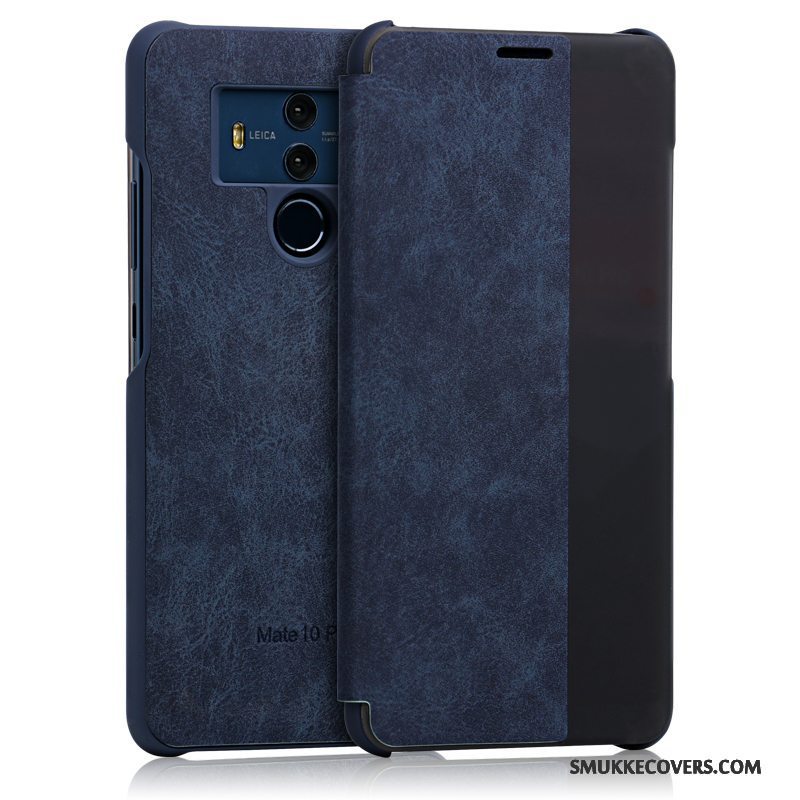 Etui Huawei Mate 10 Pro Beskyttelse Kashmir Vækstdvale, Cover Huawei Mate 10 Pro Læder Telefonsort