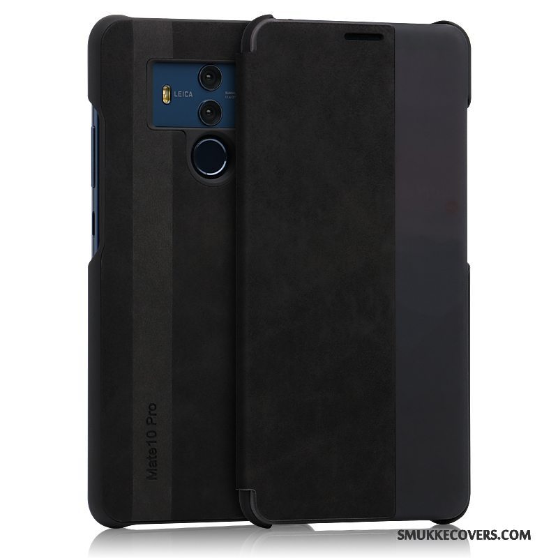 Etui Huawei Mate 10 Pro Beskyttelse Kashmir Vækstdvale, Cover Huawei Mate 10 Pro Læder Telefonsort