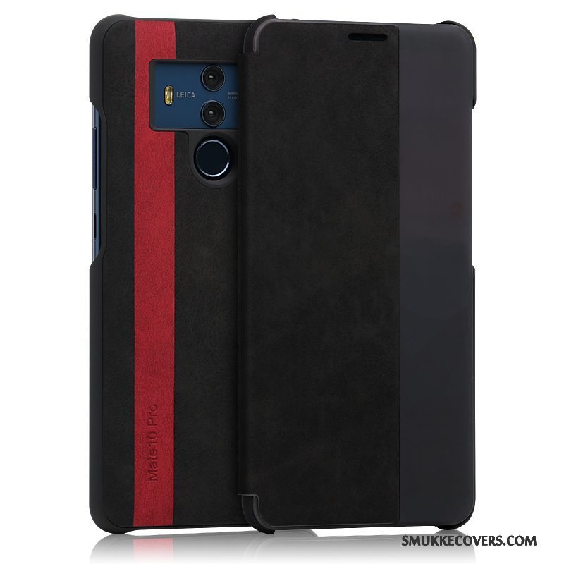 Etui Huawei Mate 10 Pro Beskyttelse Kashmir Vækstdvale, Cover Huawei Mate 10 Pro Læder Telefonsort