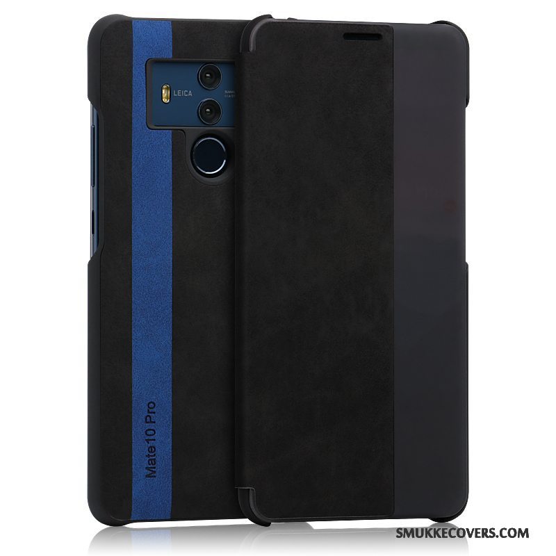 Etui Huawei Mate 10 Pro Beskyttelse Kashmir Vækstdvale, Cover Huawei Mate 10 Pro Læder Telefonsort