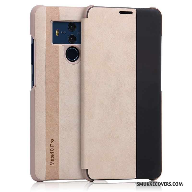 Etui Huawei Mate 10 Pro Beskyttelse Kashmir Vækstdvale, Cover Huawei Mate 10 Pro Læder Telefonsort