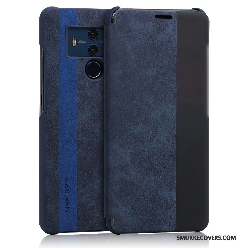 Etui Huawei Mate 10 Pro Beskyttelse Kashmir Vækstdvale, Cover Huawei Mate 10 Pro Læder Telefonsort