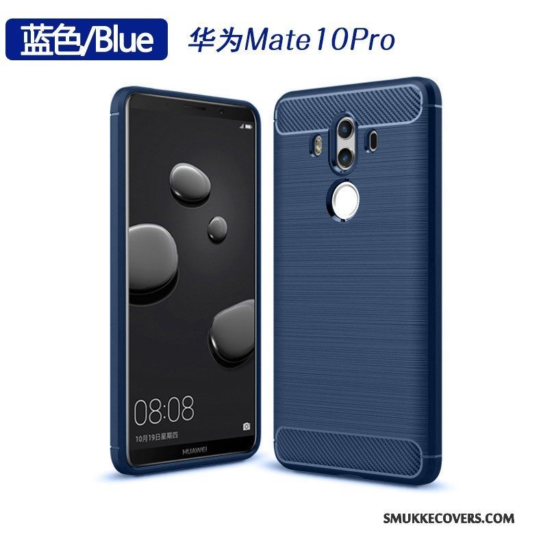 Etui Huawei Mate 10 Pro Beskyttelse Telefongrøn, Cover Huawei Mate 10 Pro Blød Anti-fald